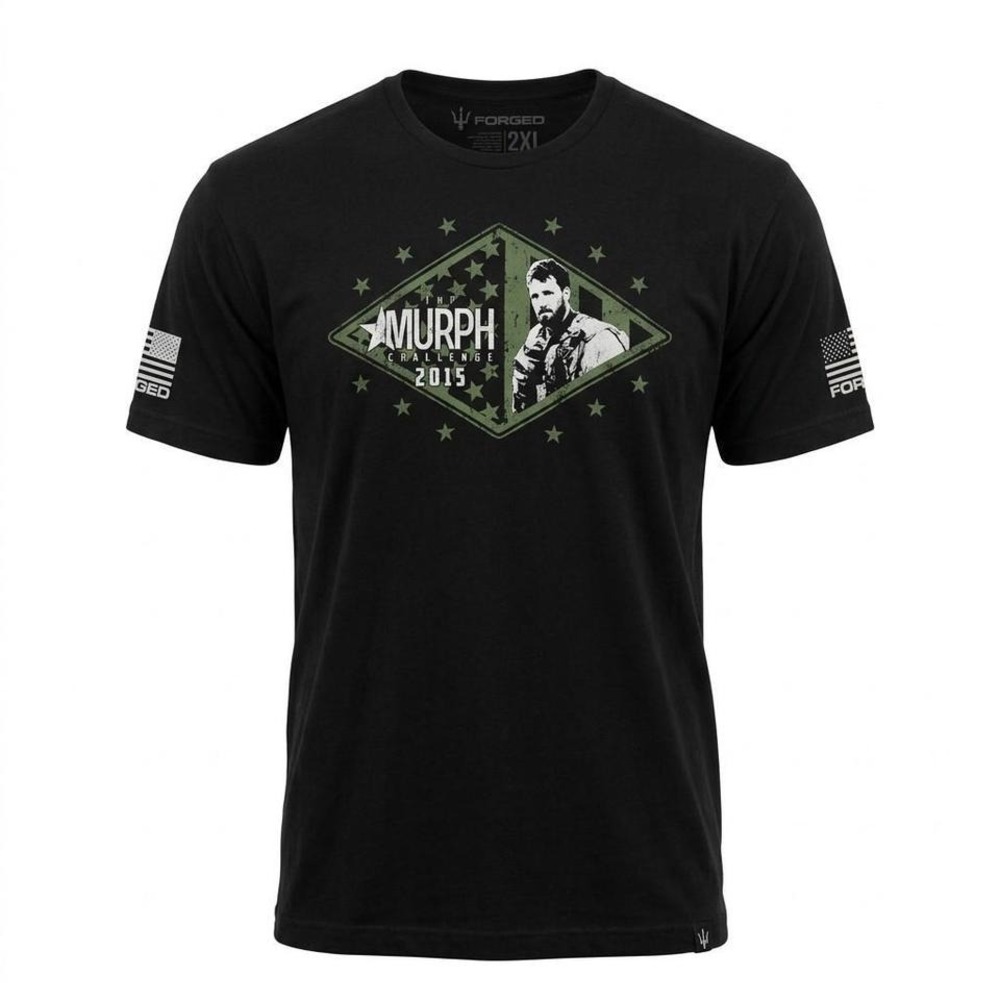 Forged Murph Challenge 2015 T-Shirt Size 2XL Navy SEAL Michael P. Murphy Tribute